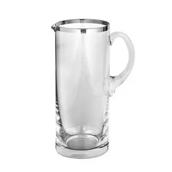 Стеклянный кувшин платина Fink, серебряный