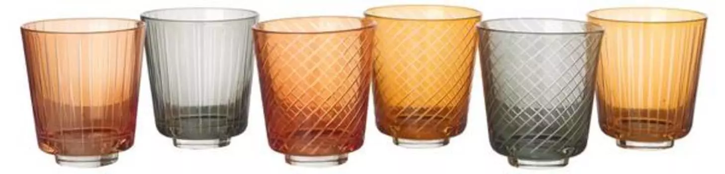 Стеклянный набор с вырезом библиотека Pols Potten, мультколор