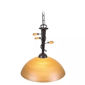 Стеклянный подвесной светильник Nve 770598; Цвет: Коричневый/Оранжевый