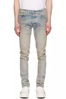Стековые джинсы Amiri, индиго