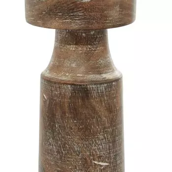 Stella & Eve Набор цилиндрических белых подсвечников в деревенском стиле из 3 предметов