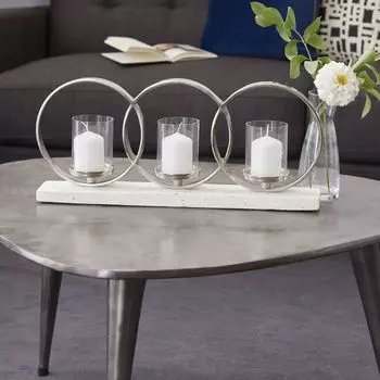 Стелла и Ева Терраццо Круглый Подсвечник Декор Стола