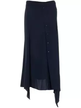 Stella McCartney асимметричная юбка-стрейч, синий