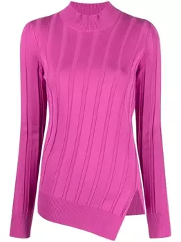 Stella McCartney asymmetric knitted top, розовый