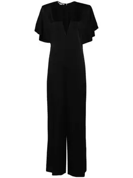 Stella McCartney атласный комбинезон, черный