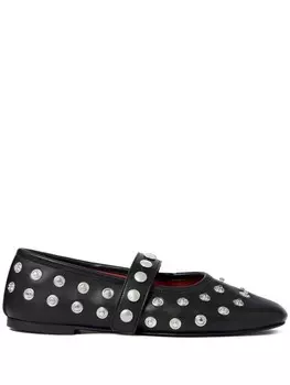 Stella McCartney балетки с заклепками, черный
