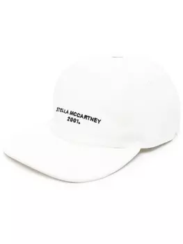 Stella McCartney бейсболка с вышитым логотипом, белый