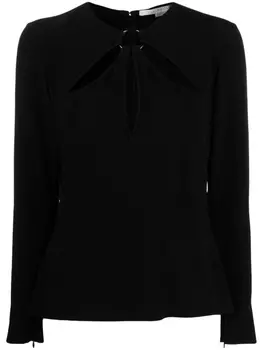 Stella McCartney блузка с длинными рукавами, черный