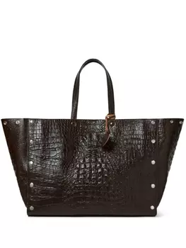 Stella McCartney большая сумка-тоут Studs, коричневый