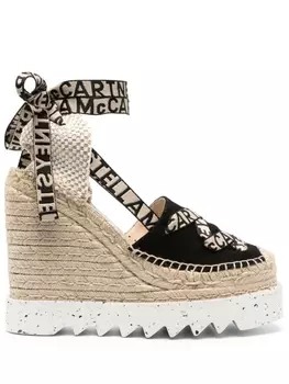 Stella McCartney босоножки Gaia Canvas 140, черный