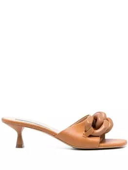 Stella McCartney босоножки с цепочками, коричневый