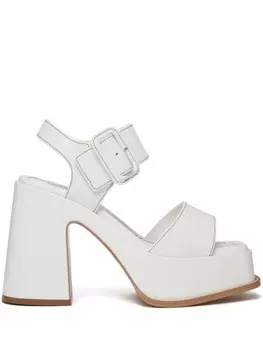 Stella McCartney босоножки Skyla 125 на платформе, белый