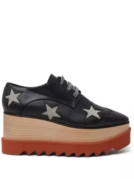 Stella McCartney броги Elyse Star на платформе, черный