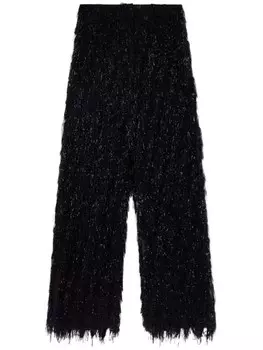 Stella McCartney брюки с блестками, черный