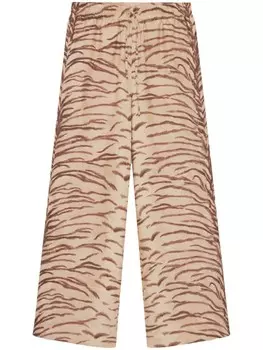 Stella McCartney брюки с принтом, нейтральный цвет
