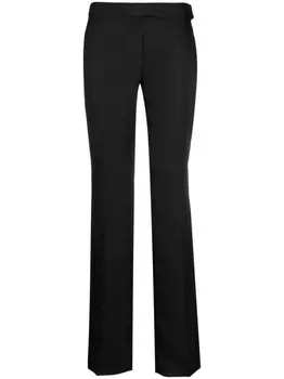 Stella McCartney брюки строгого кроя с заниженной талией, черный