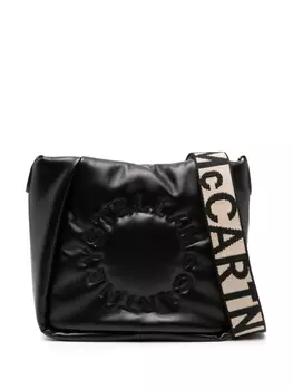 Stella McCartney дутая мини-сумка Stella Logo, черный