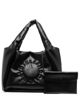 Stella McCartney дутая сумка-тоут Stella Logo, черный