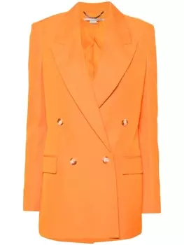 Stella McCartney двубортный пиджак, оранжевый