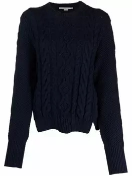 Stella McCartney джемпер фактурной вязки, синий