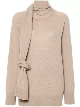 Stella McCartney джемпер из смесового кашемира, нейтральный цвет