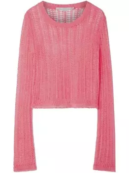 Stella McCartney джемпер рыхлой вязки, розовый