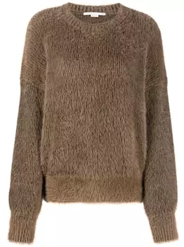 Stella McCartney джемпер с круглым вырезом, коричневый