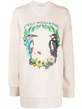 Stella McCartney джемпер с логотипом, нейтральный цвет