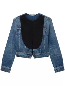 Stella McCartney джинсовая куртка с манишкой, синий