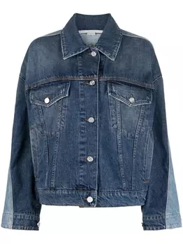 Stella McCartney джинсовая куртка в двух тонах, синий