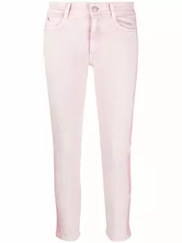 Stella McCartney джинсы кроя слим с логотипом, розовый