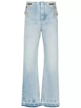 Stella McCartney джинсы с вырезами, синий