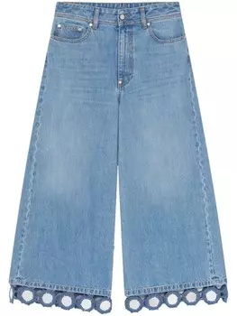 Stella McCartney джинсы Summer Mirrors с завышенной талией, синий