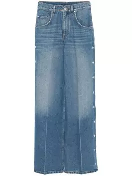 Stella McCartney джинсы, украшенные заклепками, синий