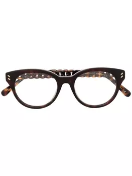 Stella McCartney Eyewear очки в оправе 'кошачий глаз', коричневый