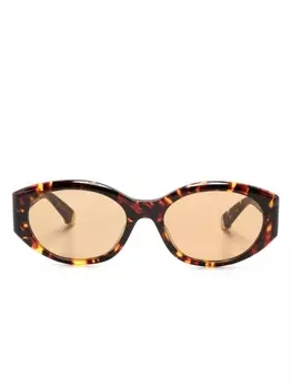 Stella McCartney Eyewear солнцезащитные очки черепаховой расцветки, коричневый