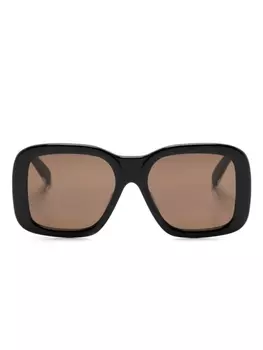 Stella McCartney Eyewear солнцезащитные очки в массивной квадратной оправе, черный