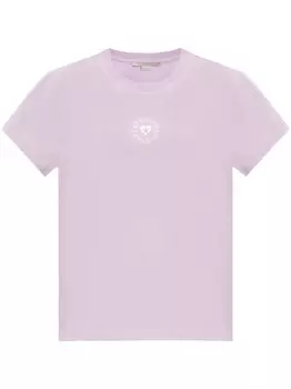 Stella McCartney футболка из хлопка Lovestruck, фиолетовый