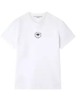 Stella McCartney футболка Lovestruck из органического хлопка, белый
