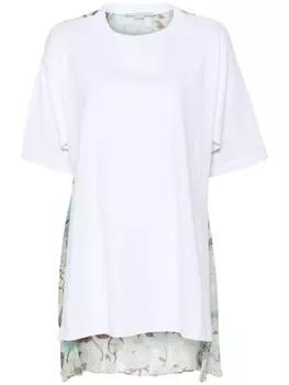 Stella McCartney футболка с цветочным принтом, зеленый