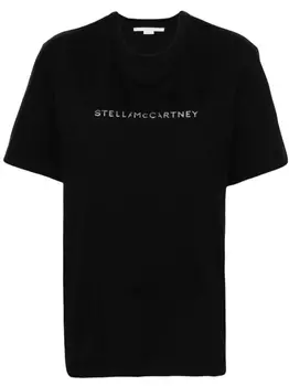 Stella McCartney футболка с логотипом, черный