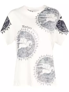 Stella McCartney футболка с принтом, белый