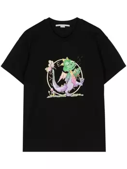 Stella McCartney футболка с принтом Year of the Dragon, черный