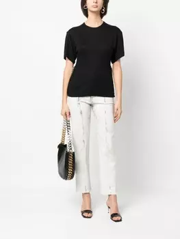 Stella McCartney футболка с рукавами реглан, черный
