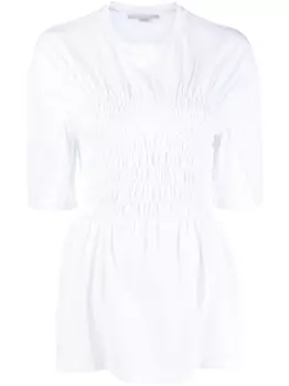Stella McCartney футболка со сборками, белый