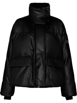 Stella McCartney глянцевый пуховик, черный