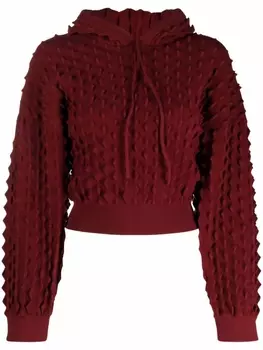Stella McCartney худи с кулиской, красный