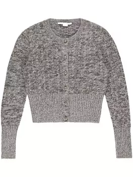 Stella McCartney кардиган с круглым вырезом, серый