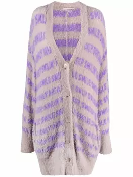 Stella McCartney кардиган с надписью, нейтральный цвет