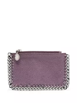Stella McCartney картхолдер Falabella на молнии, фиолетовый